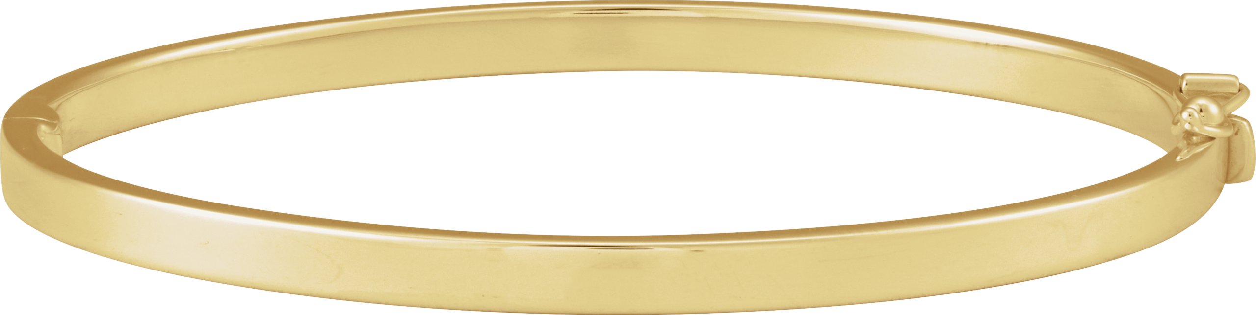 14K Yellow Hinged 7 Bangle Bracelet