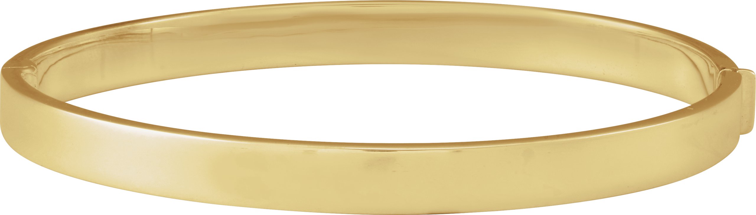 14K Yellow Hinged 7 Bangle Bracelet