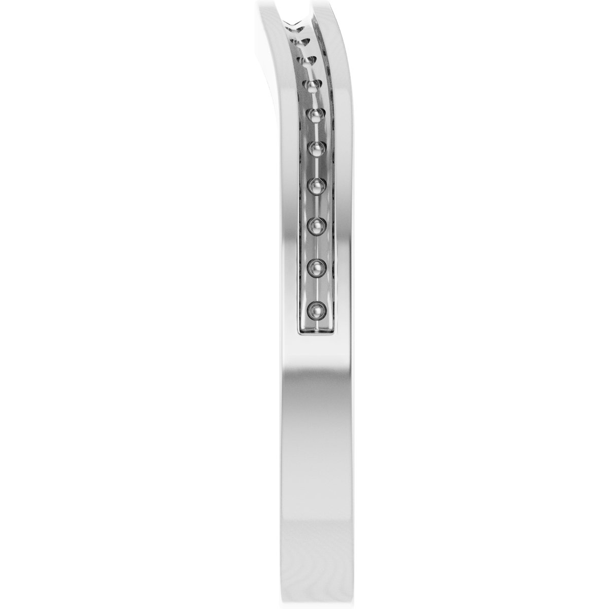 Band Mounting for 6x6 mm Cushion Ring view 4
