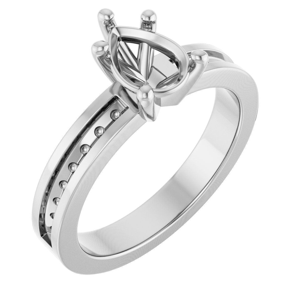 Accented Engagement Ring