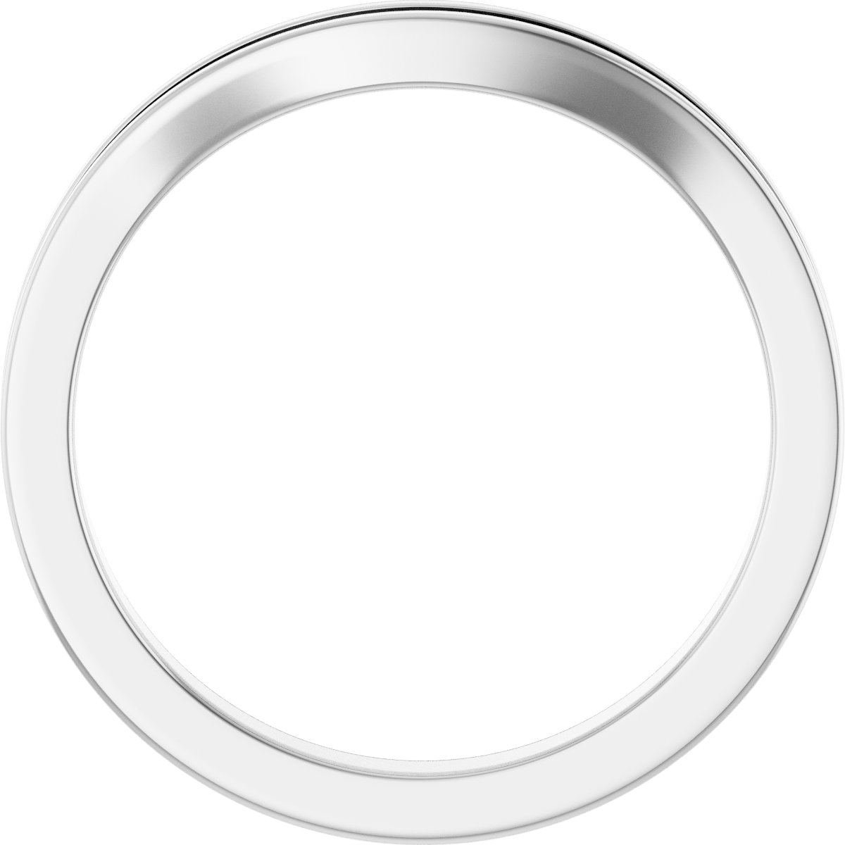 Band Mounting for 6x6 mm Cushion Ring view 2