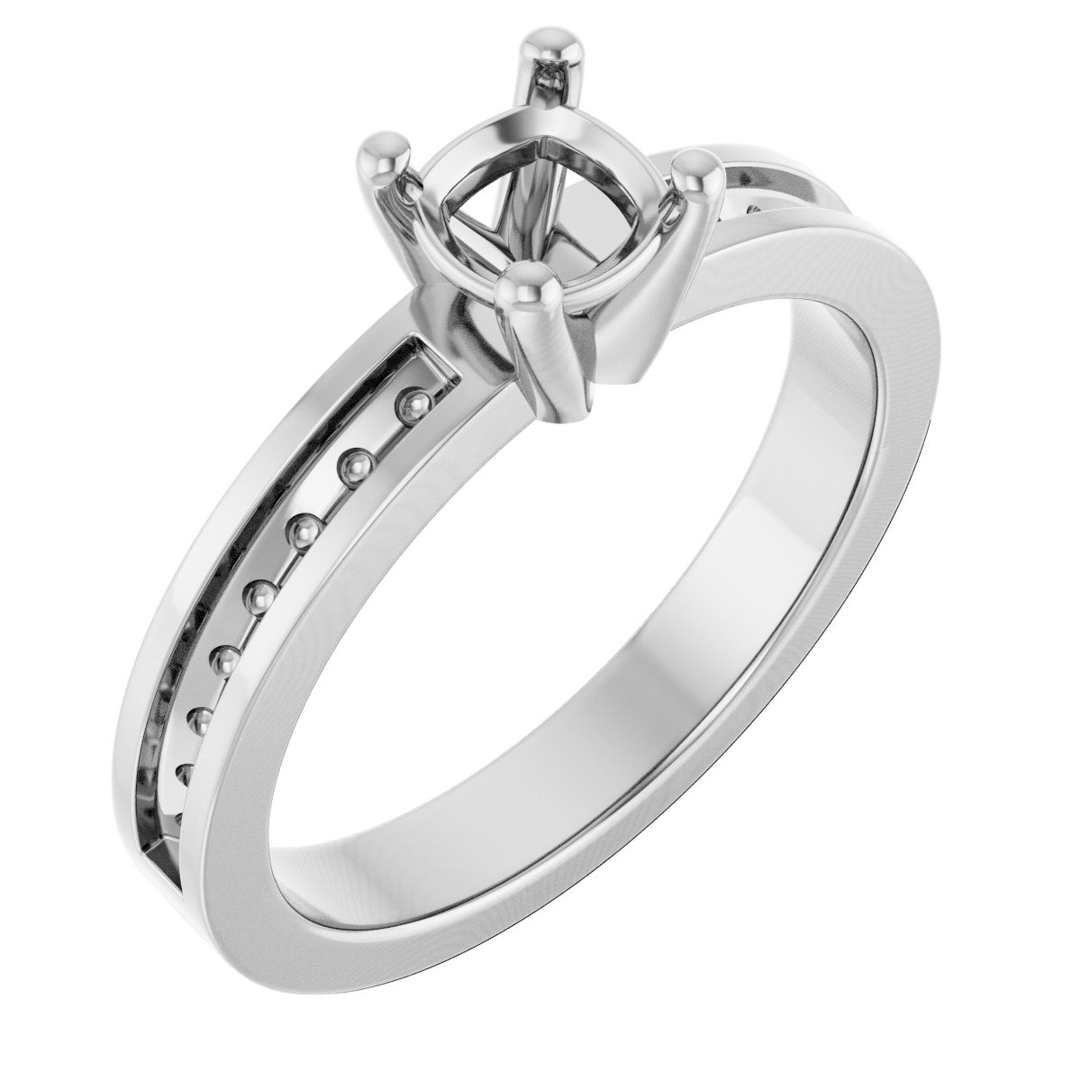 Accented Engagement Ring