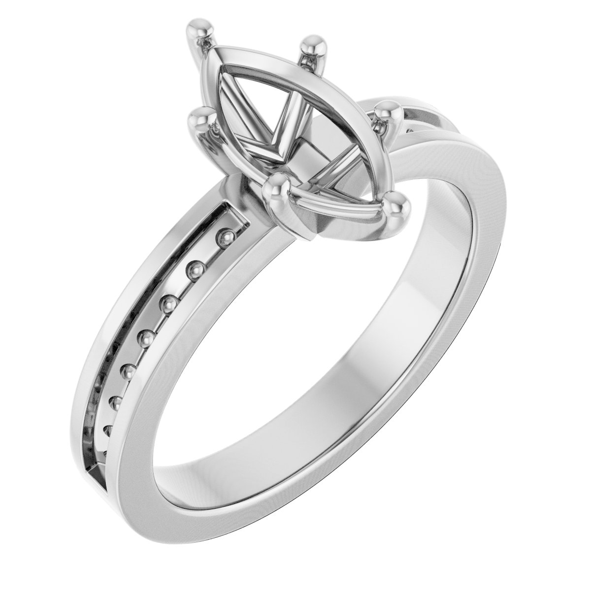 Accented Engagement Ring