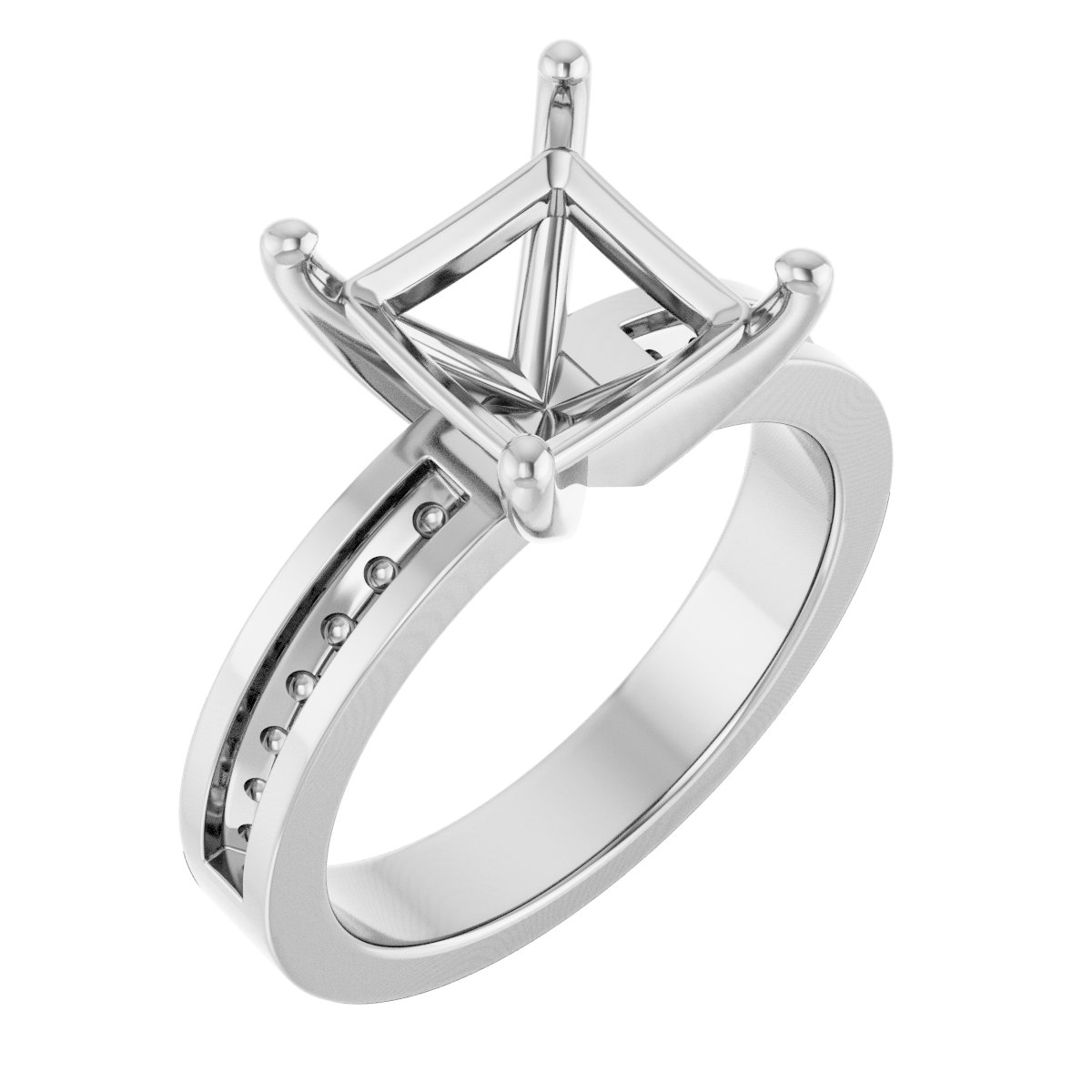 Accented Engagement Ring