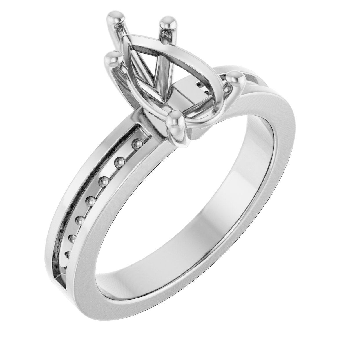 Accented Engagement Ring
