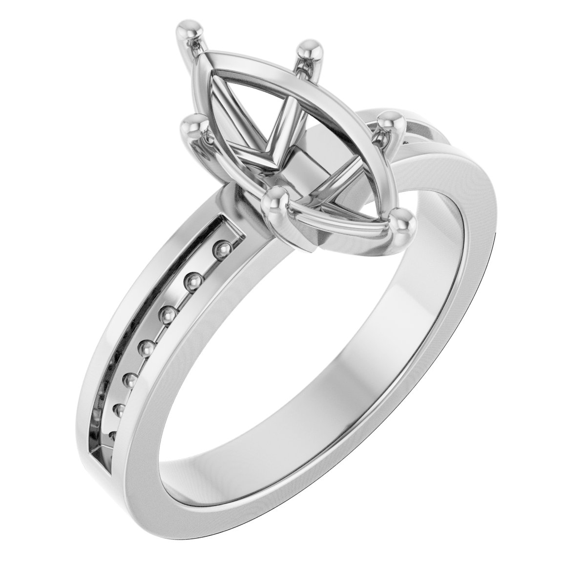 Accented Engagement Ring