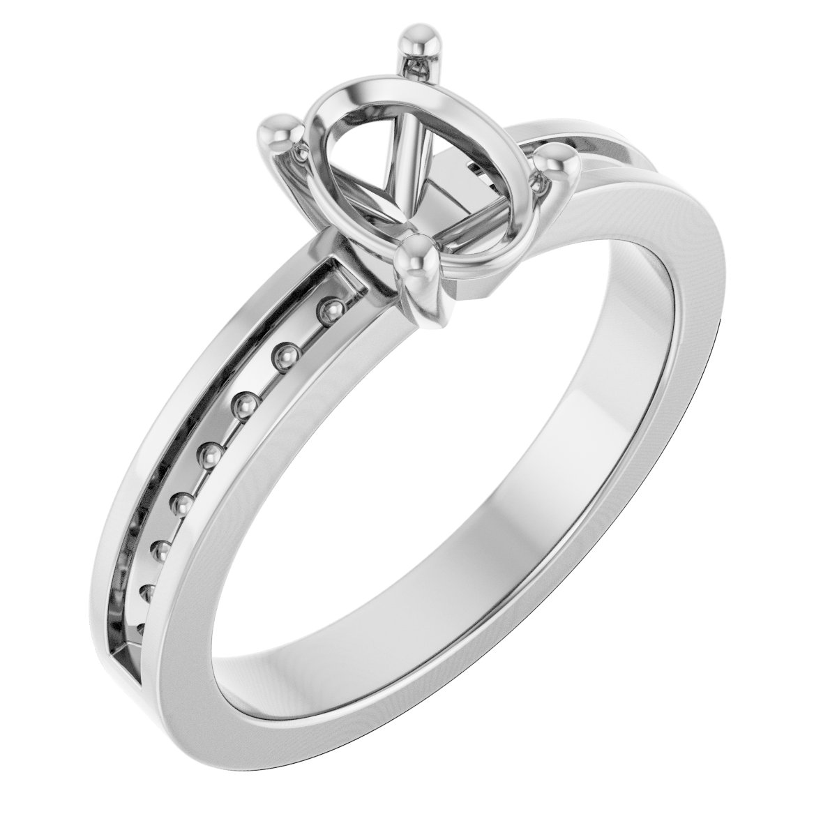 Accented Engagement Ring