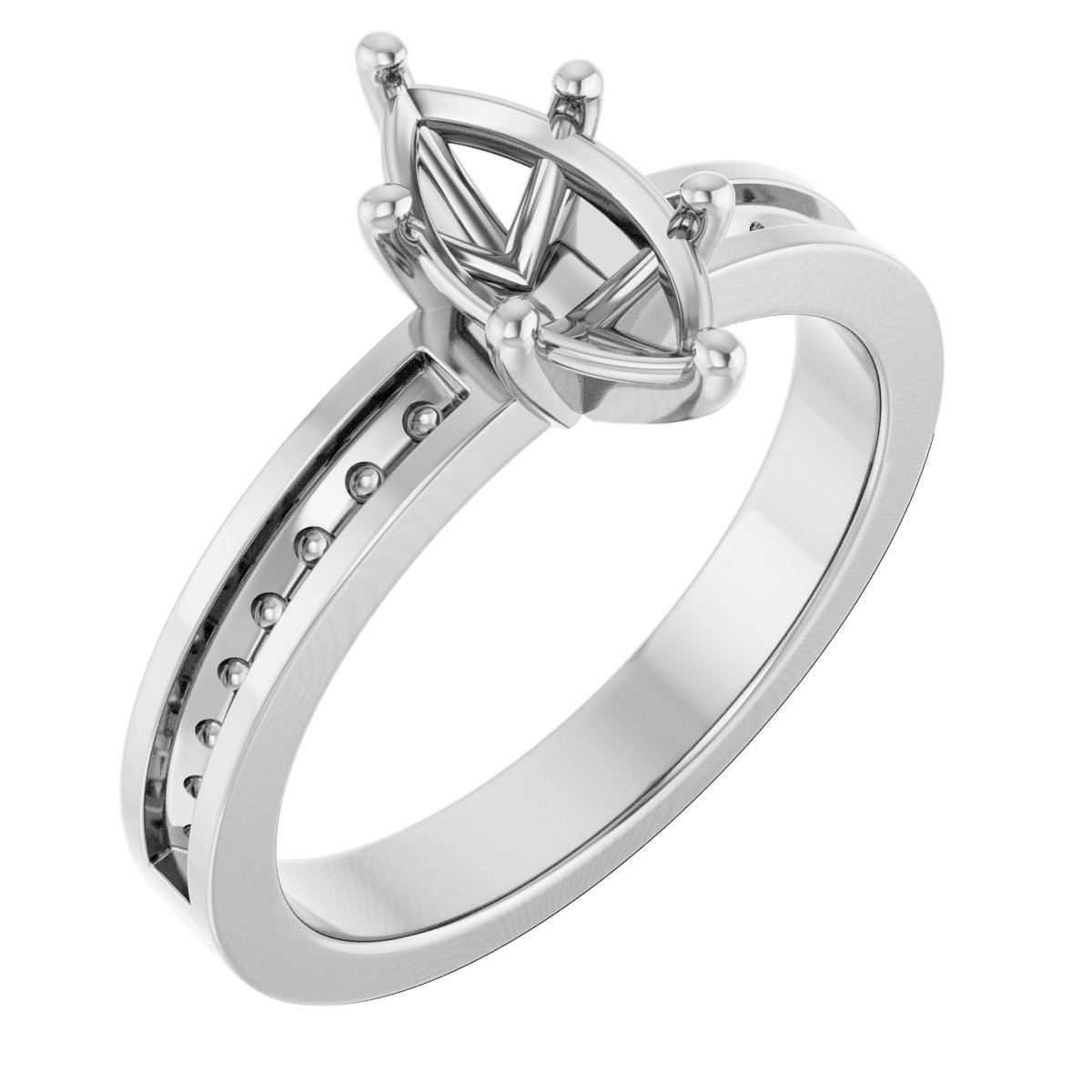 Accented Engagement Ring