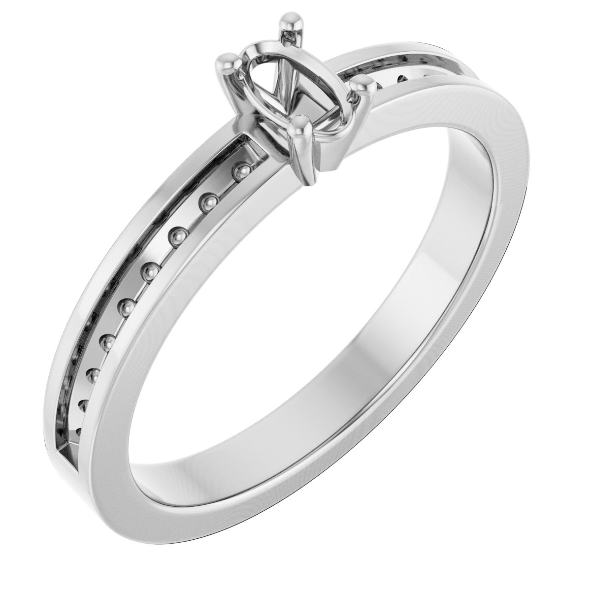Accented Engagement Ring
