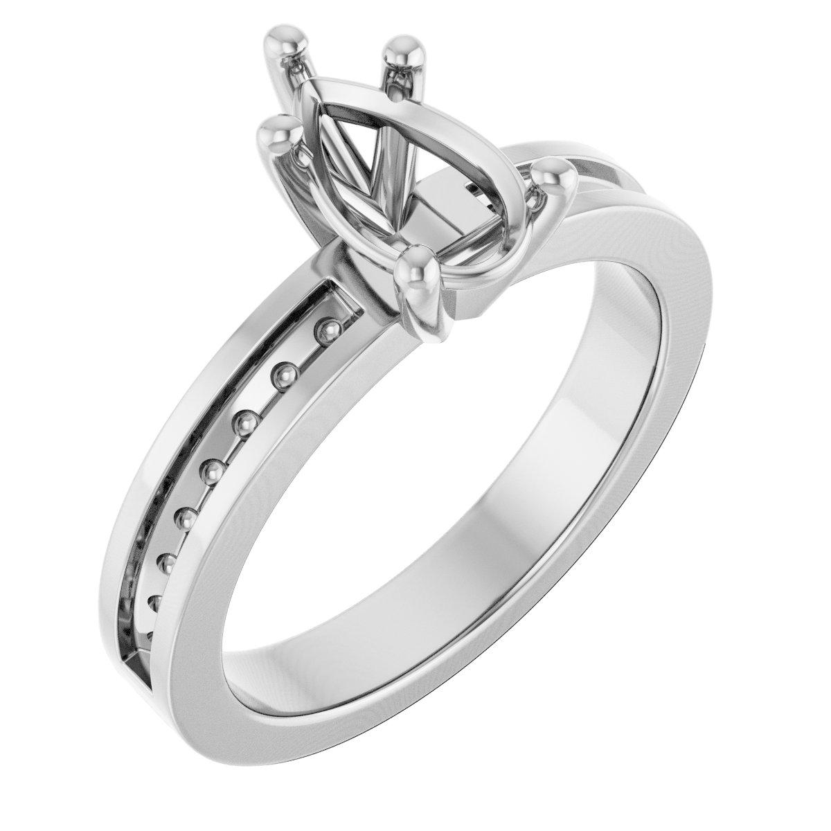 Accented Engagement Ring