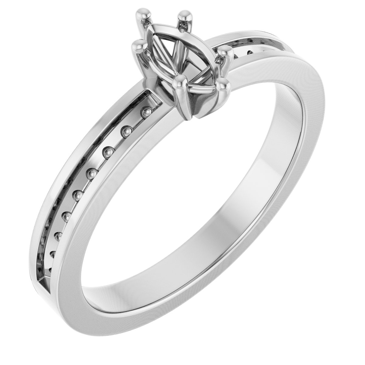 Accented Engagement Ring