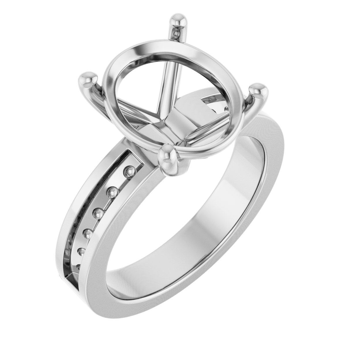 Accented Engagement Ring