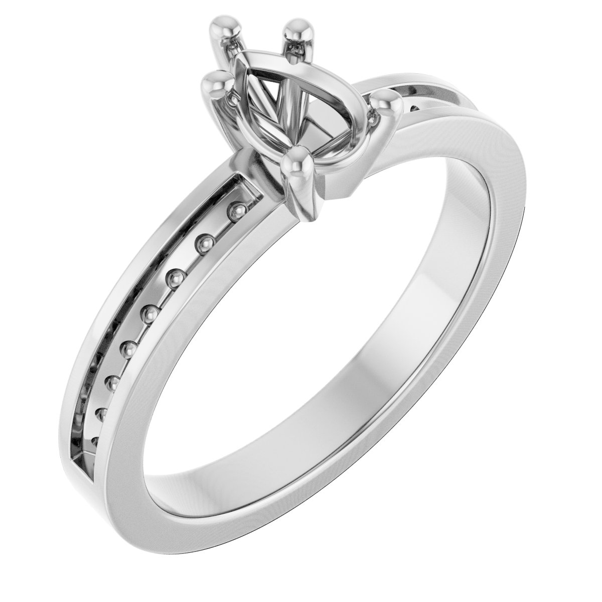 Accented Engagement Ring