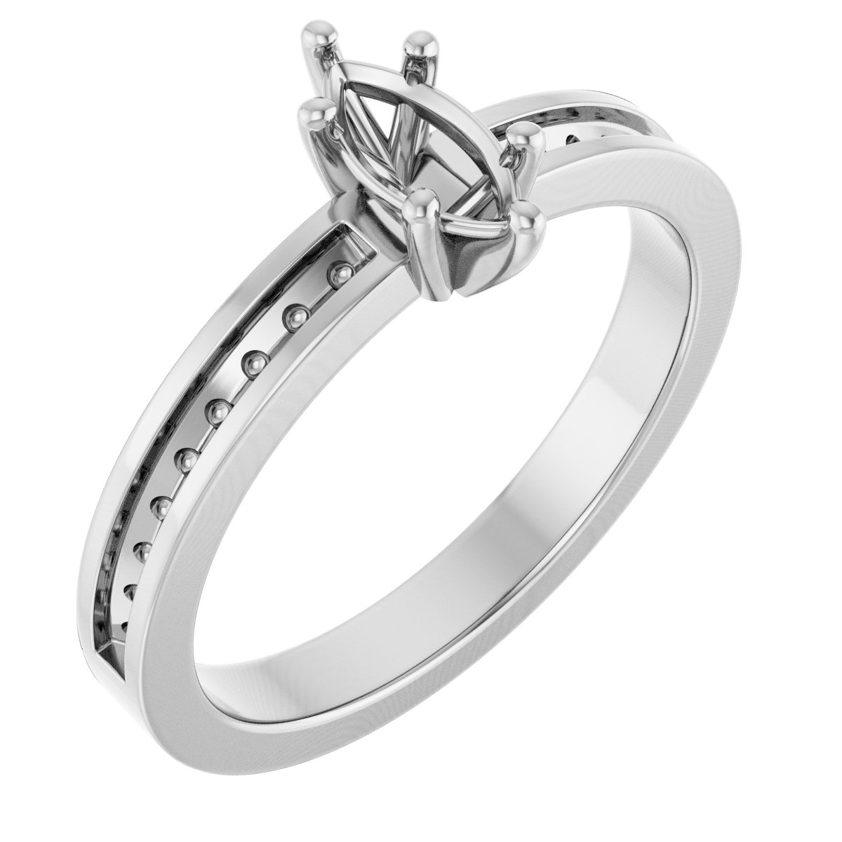 Accented Engagement Ring