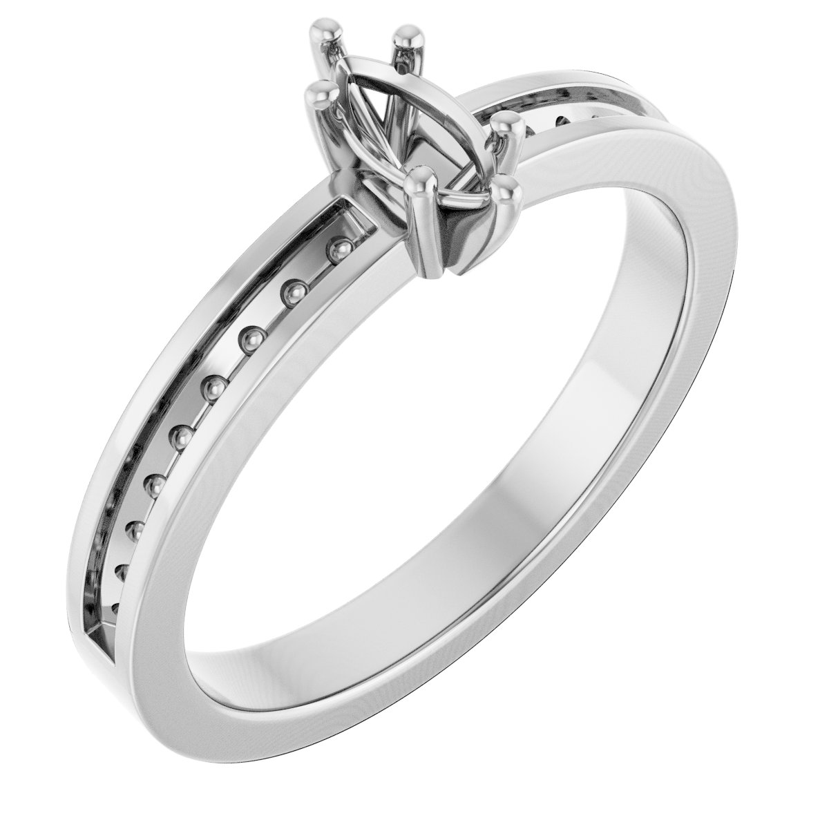 Accented Engagement Ring