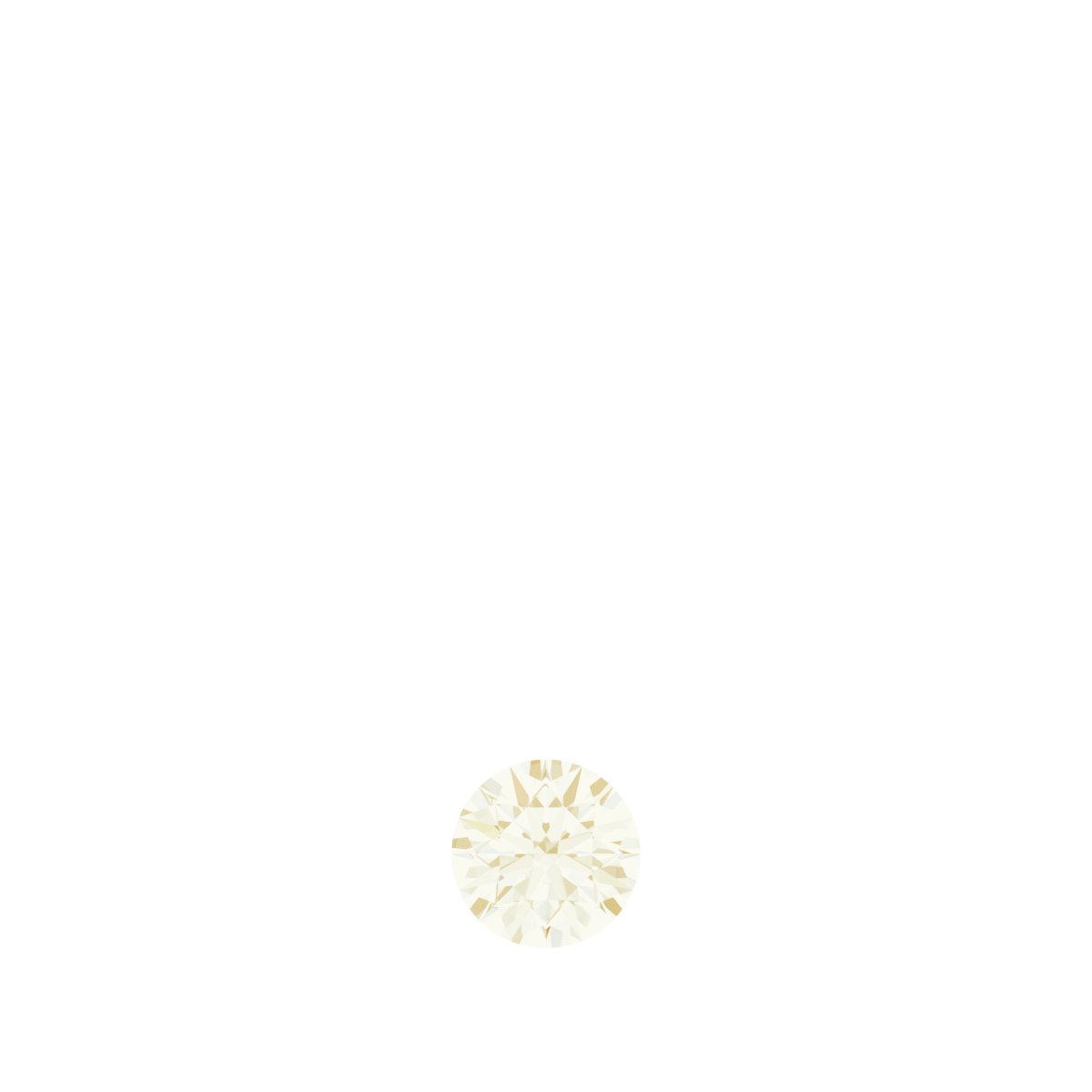 Puffed Solitaire Necklace or Charm/Pendant