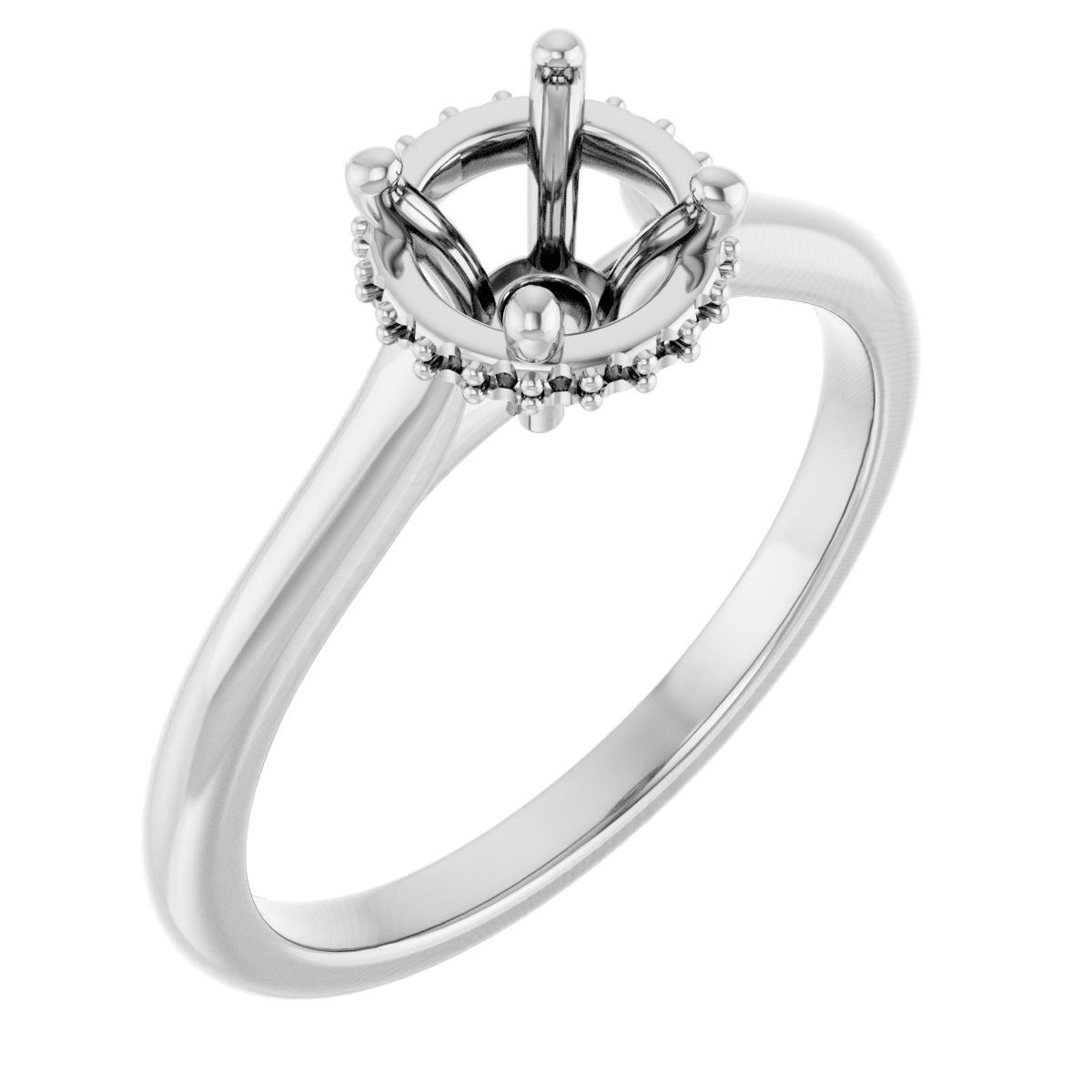 Hidden Halo-Style Engagement Ring