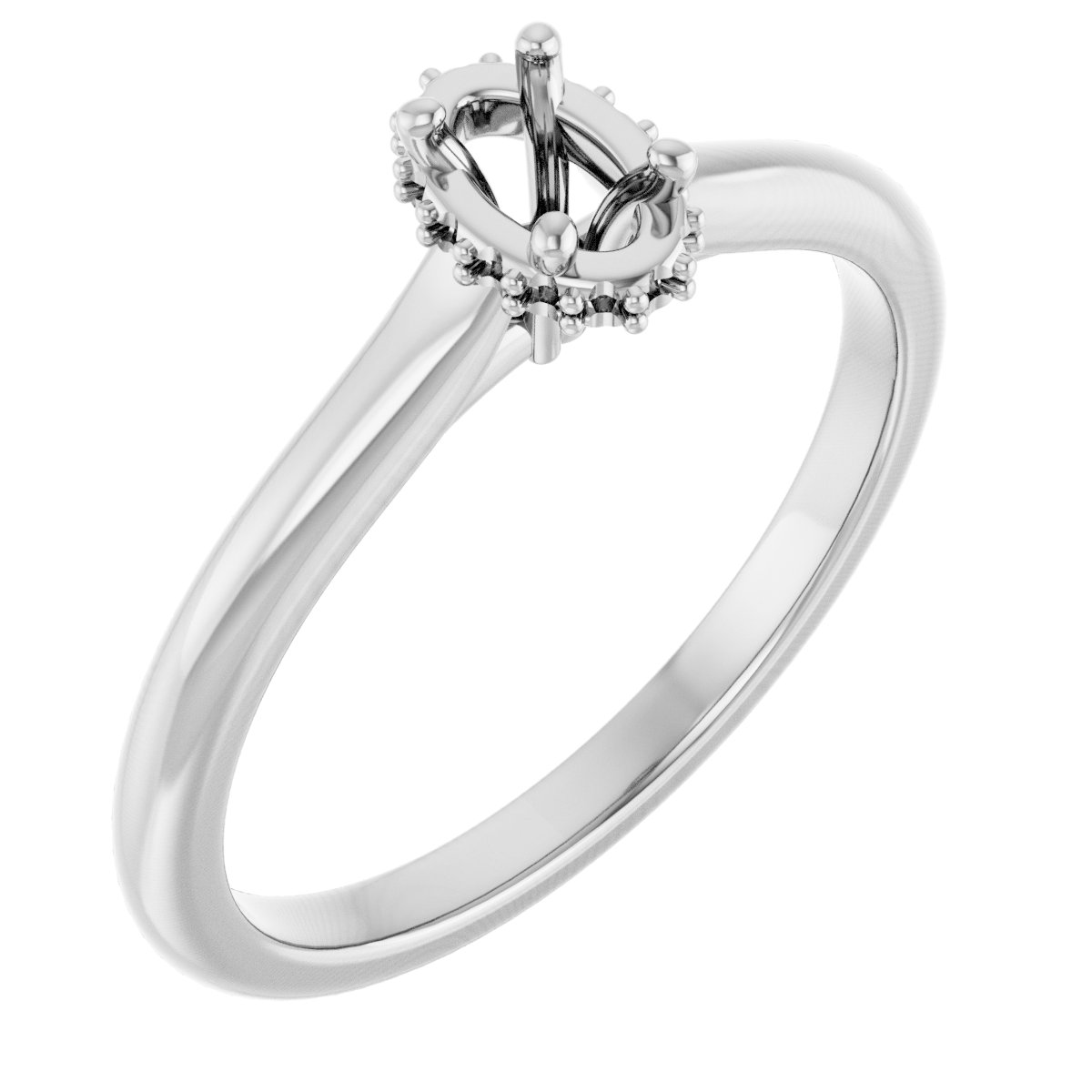 Hidden Halo-Style Engagement Ring