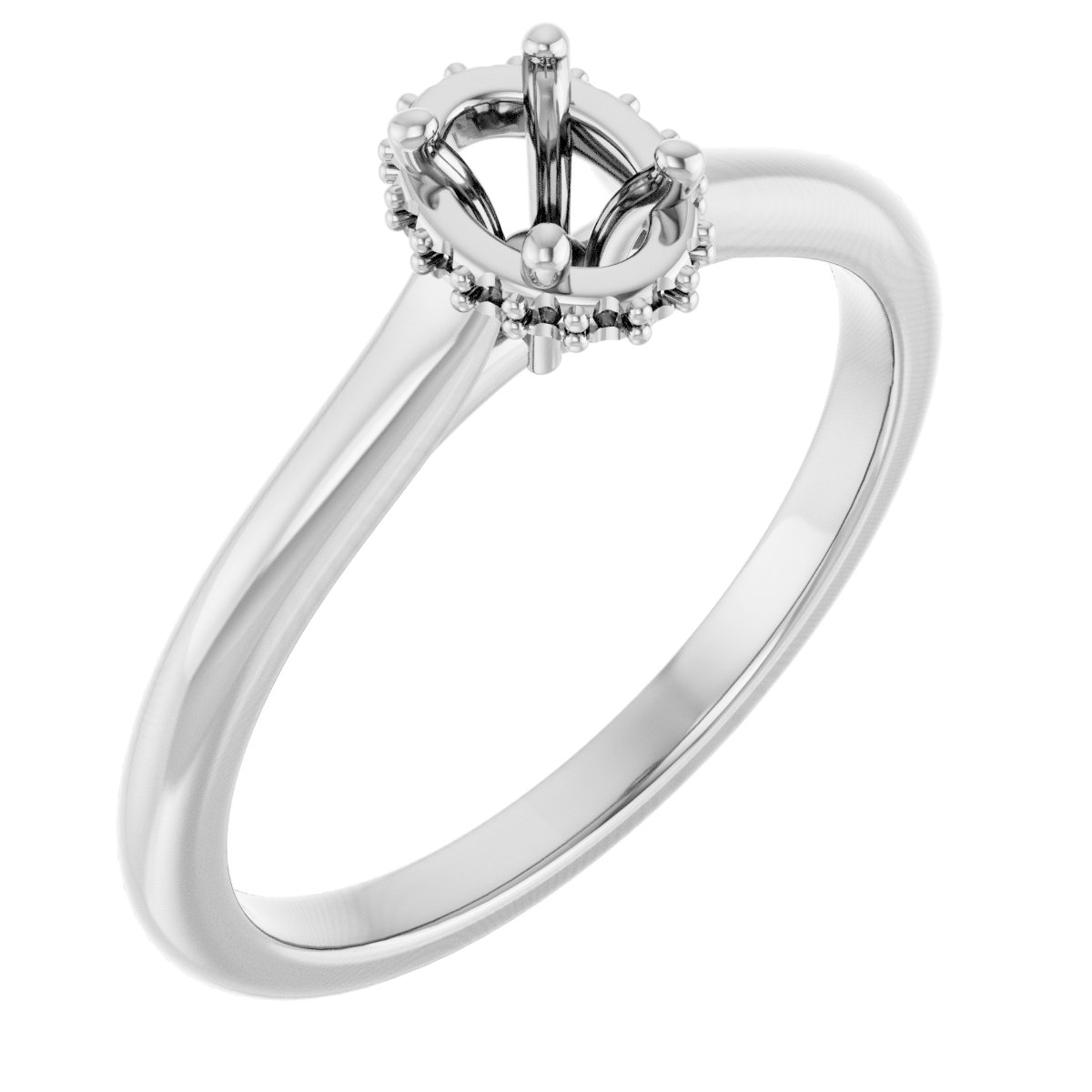 Hidden Halo-Style Engagement Ring