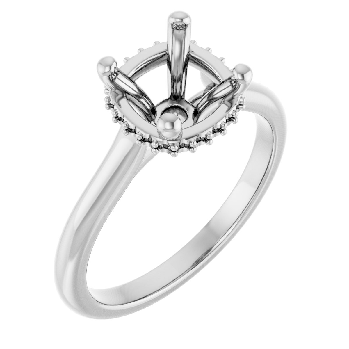 Hidden Halo-Style Engagement Ring