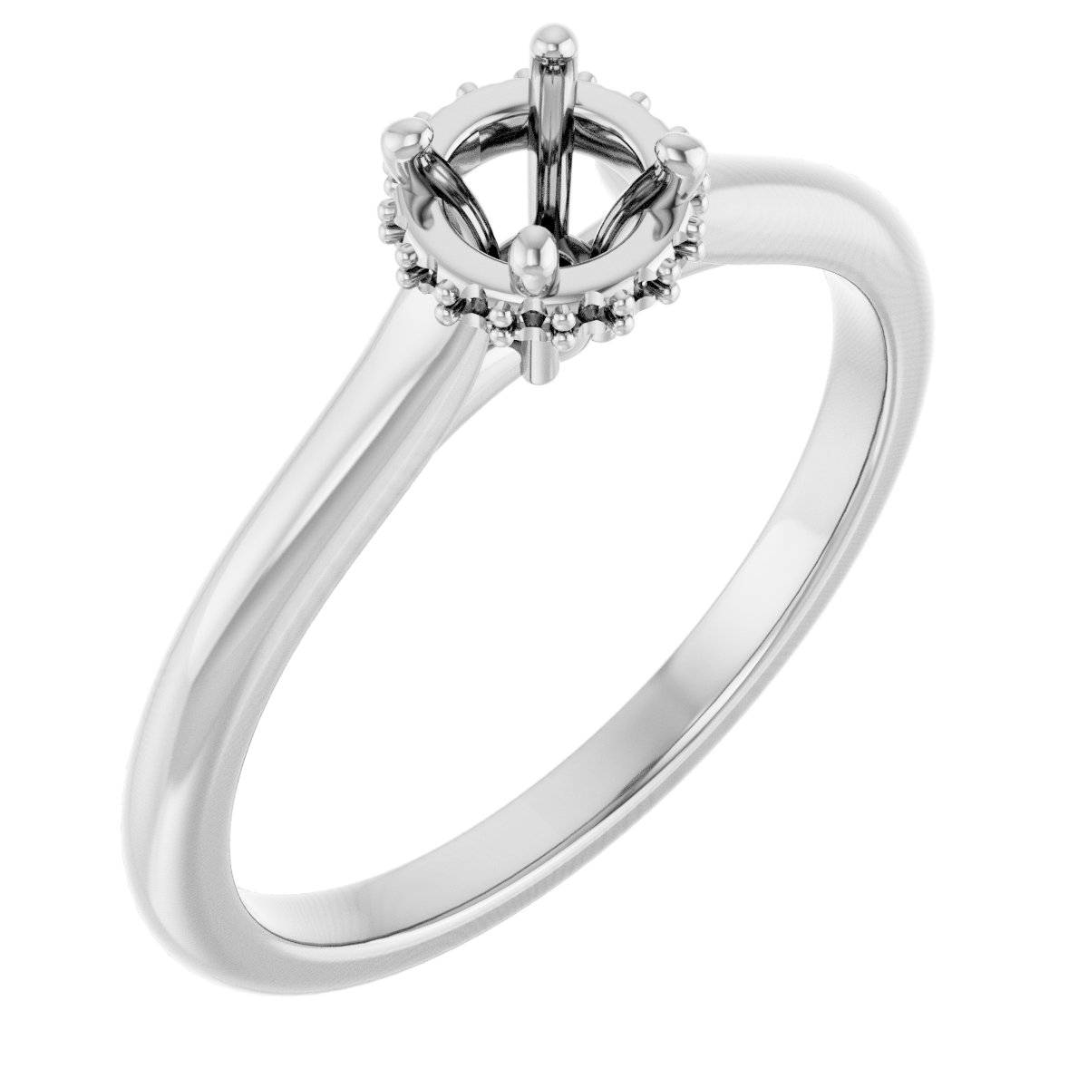 Hidden Halo-Style Engagement Ring