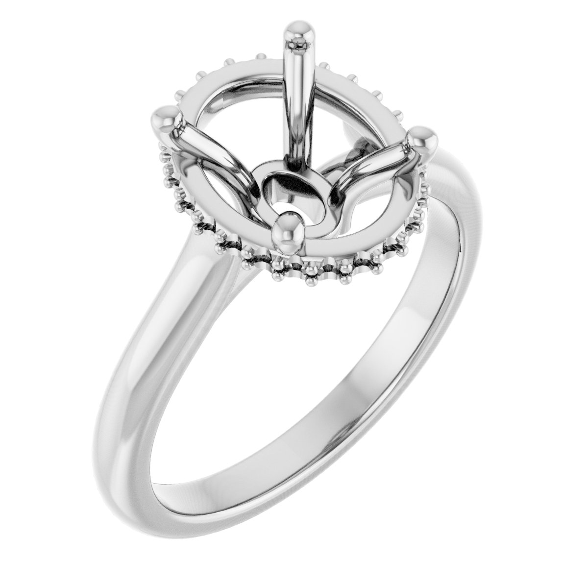 Hidden Halo-Style Engagement Ring