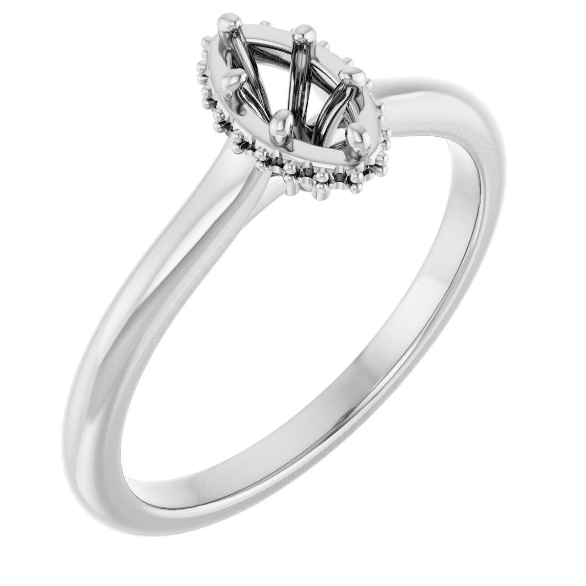Hidden Halo-Style Engagement Ring