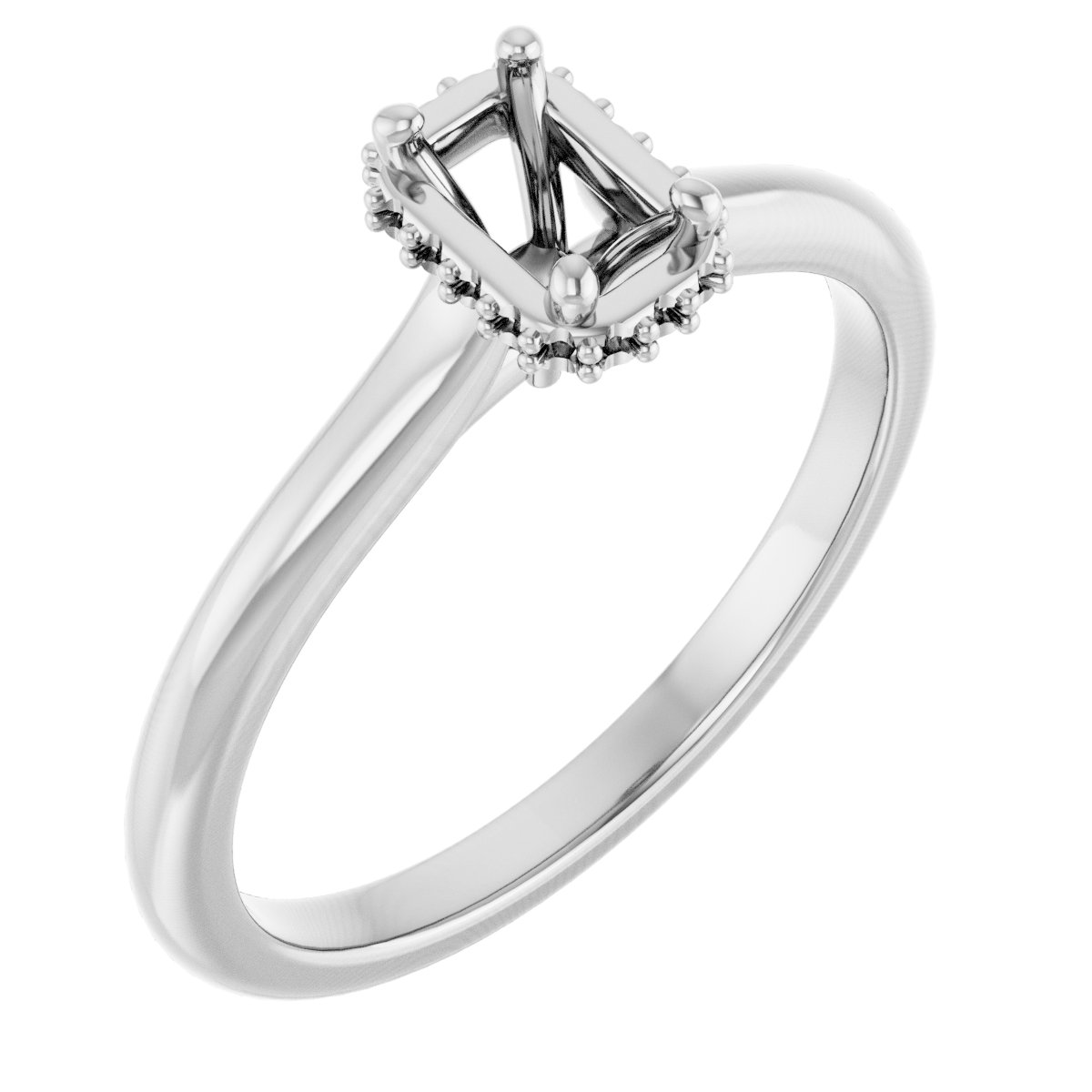 Hidden Halo-Style Engagement Ring