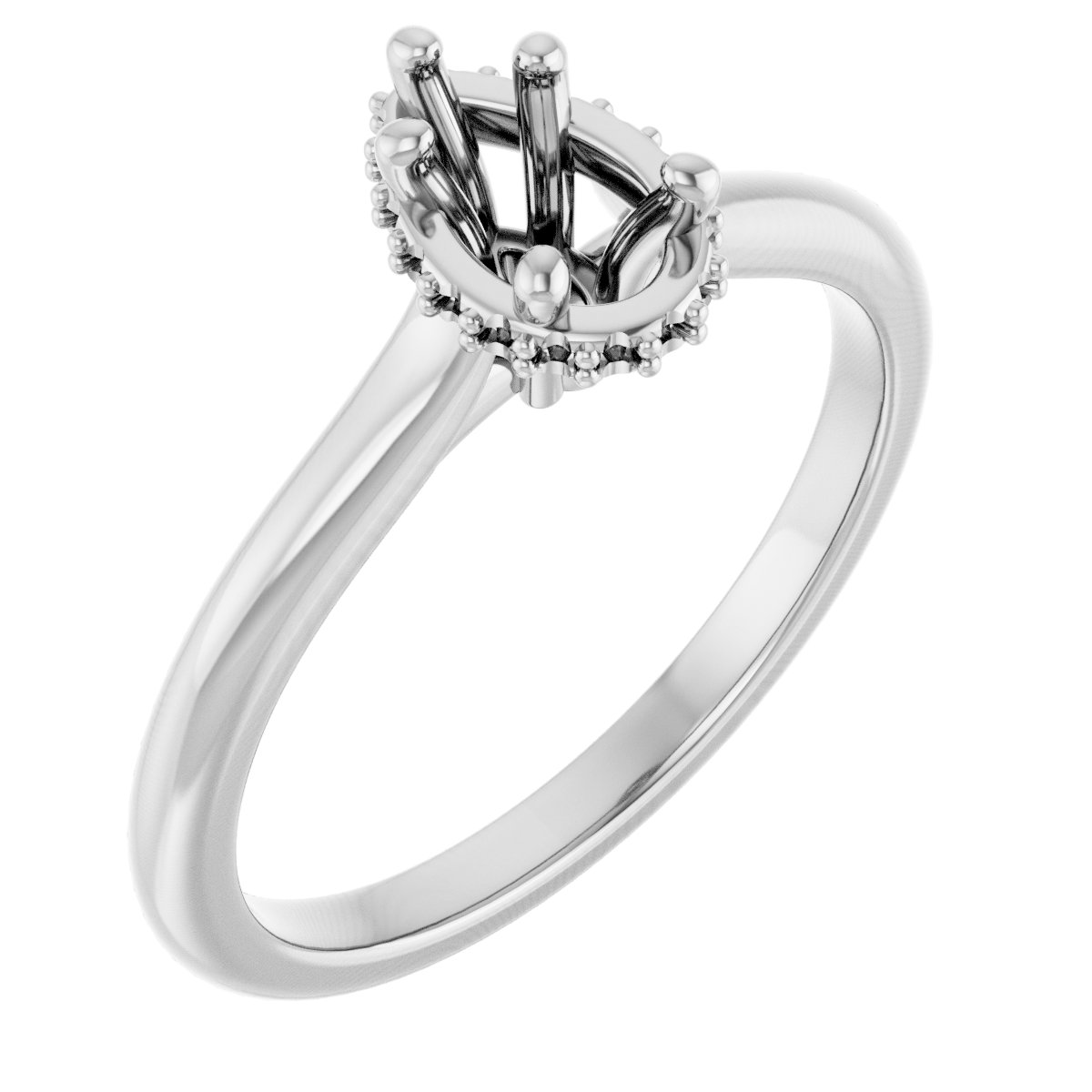 Hidden Halo-Style Engagement Ring
