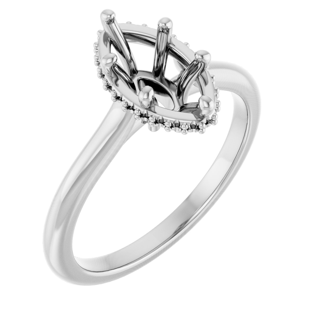 Hidden Halo-Style Engagement Ring