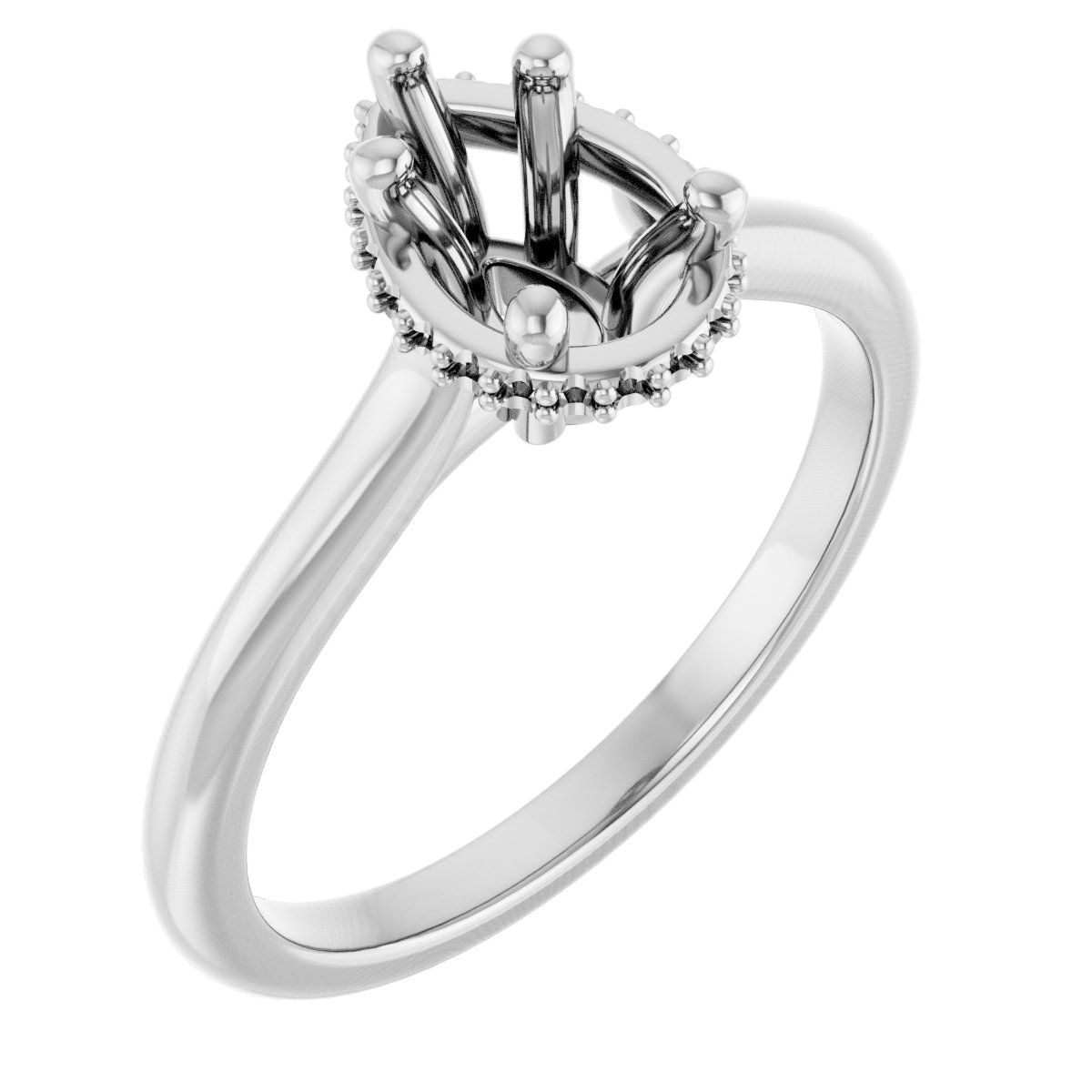 Hidden Halo-Style Engagement Ring