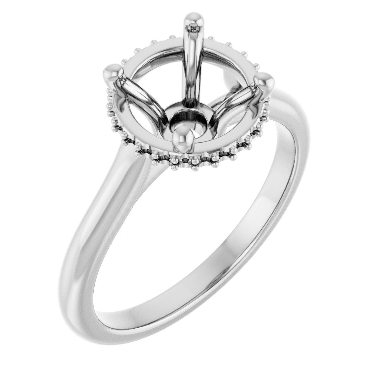 Hidden Halo-Style Engagement Ring