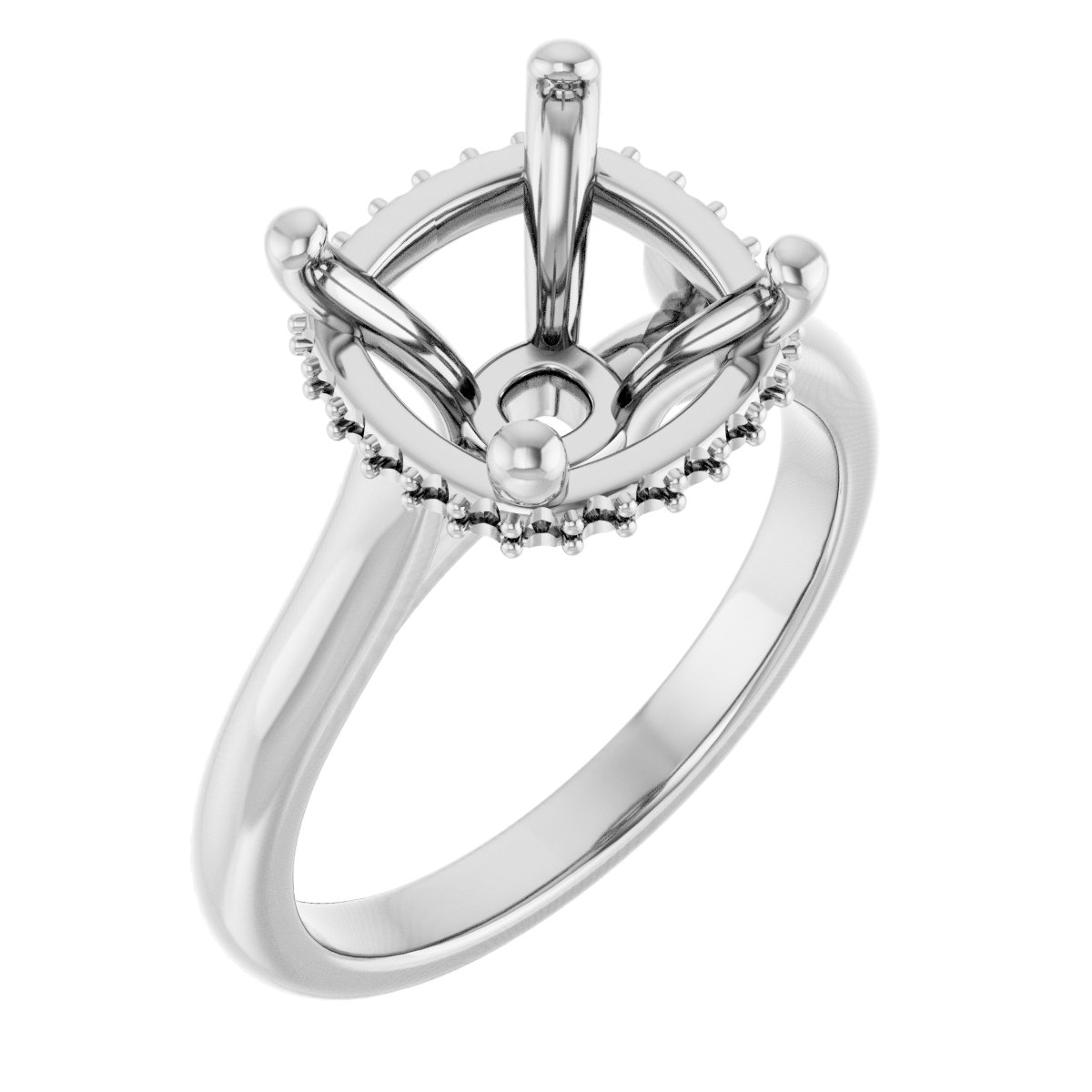 Hidden Halo-Style Engagement Ring