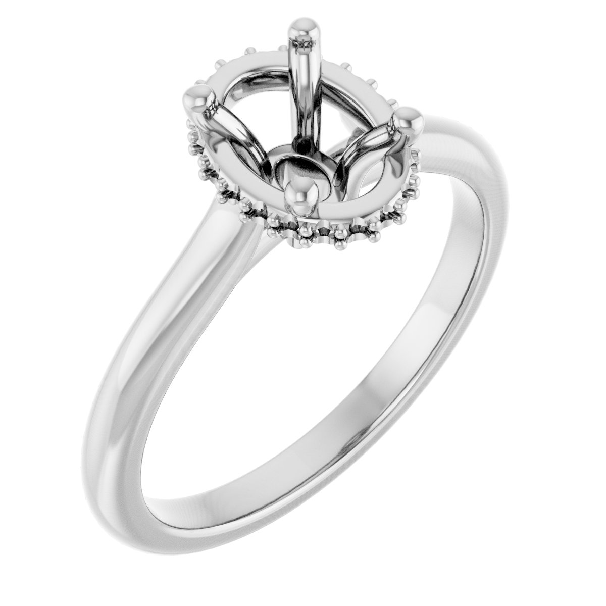 Hidden Halo-Style Engagement Ring