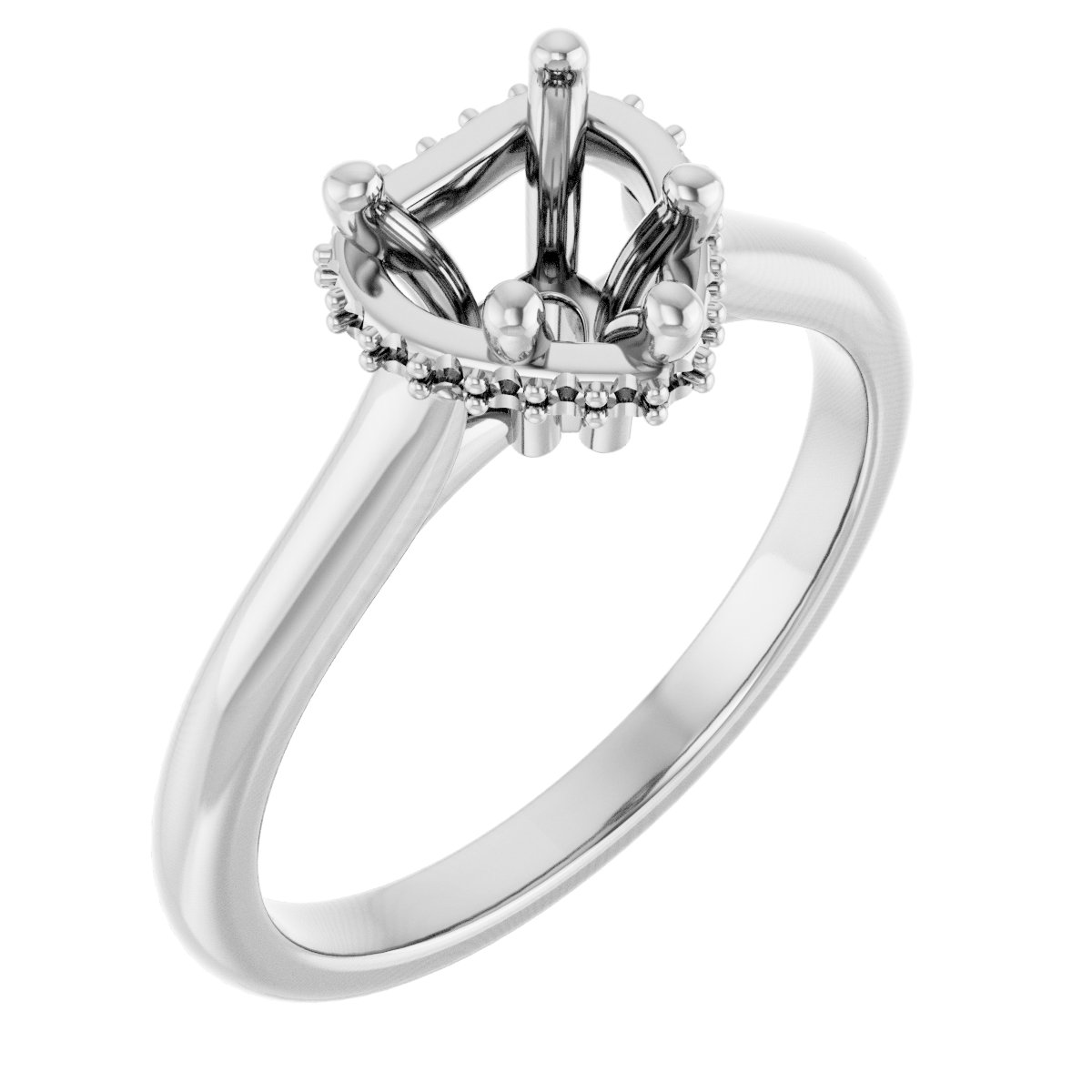 Hidden Halo-Style Engagement Ring