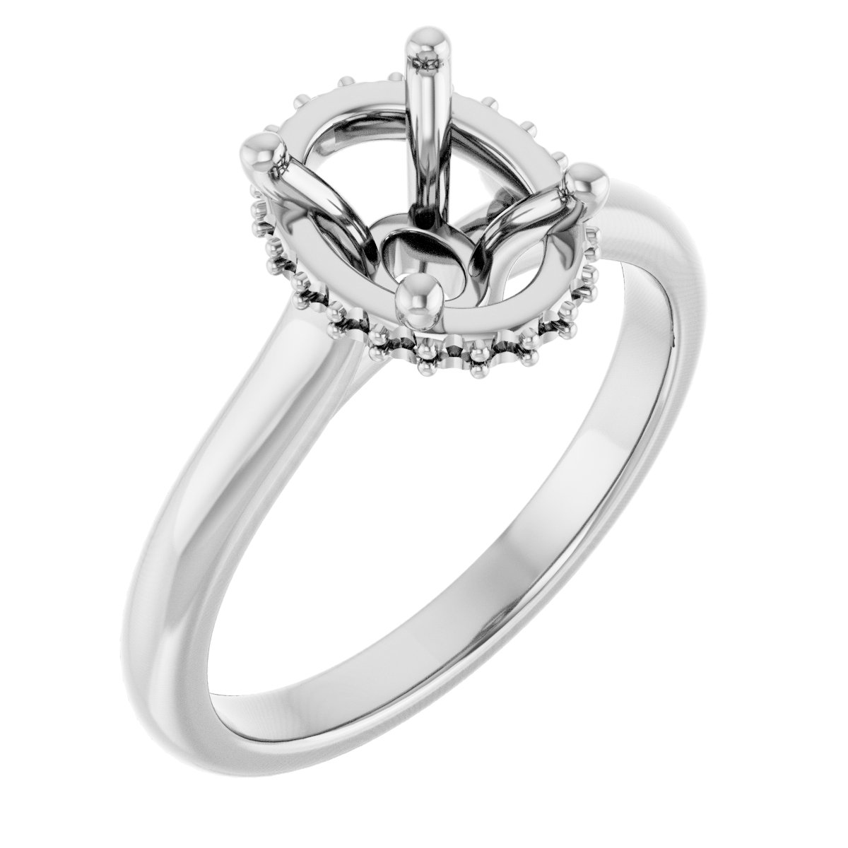 Hidden Halo-Style Engagement Ring