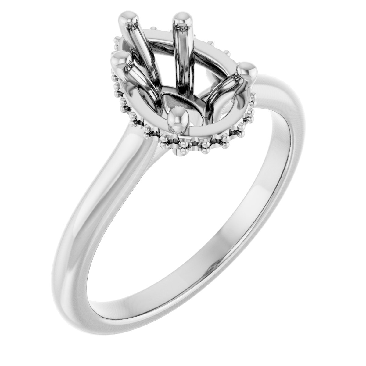 Hidden Halo-Style Engagement Ring