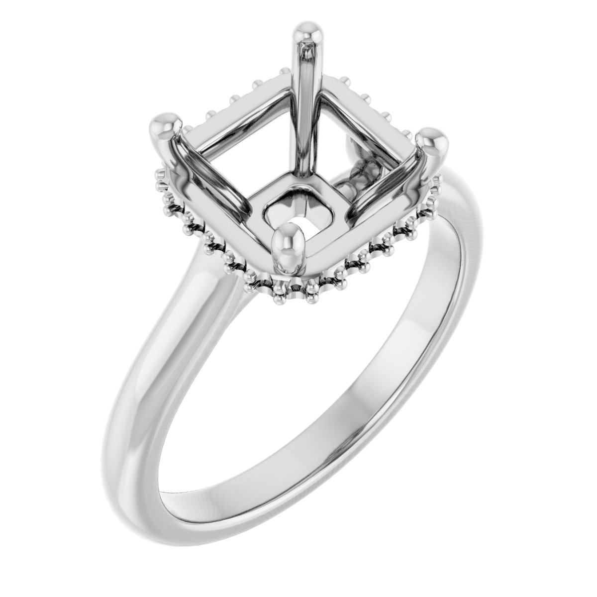 Hidden Halo-Style Engagement Ring