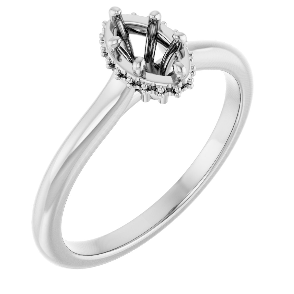 Hidden Halo-Style Engagement Ring