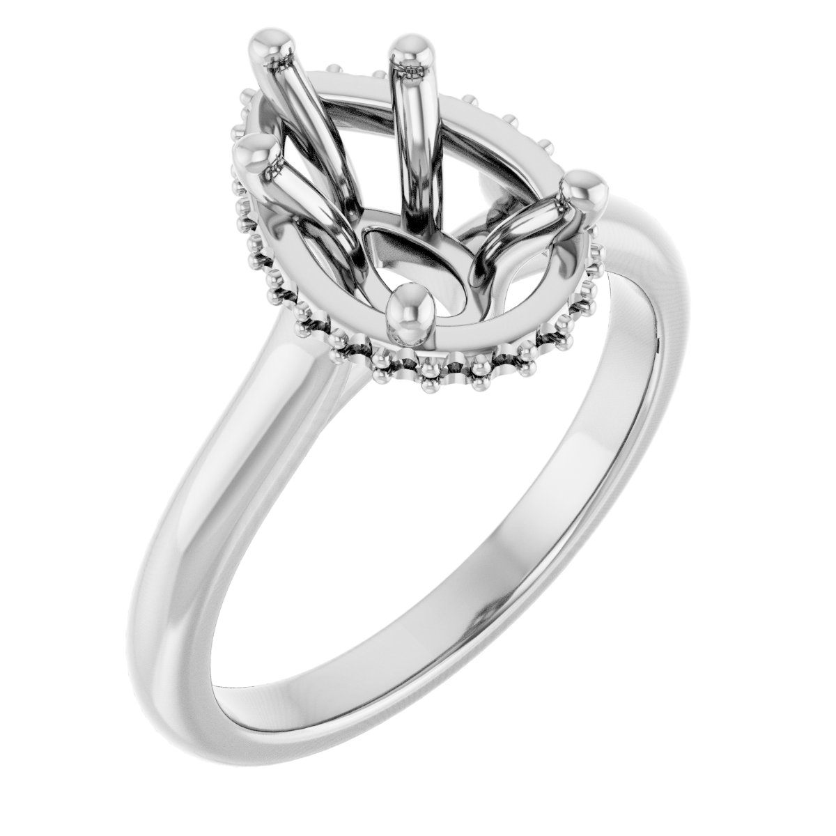 Hidden Halo-Style Engagement Ring