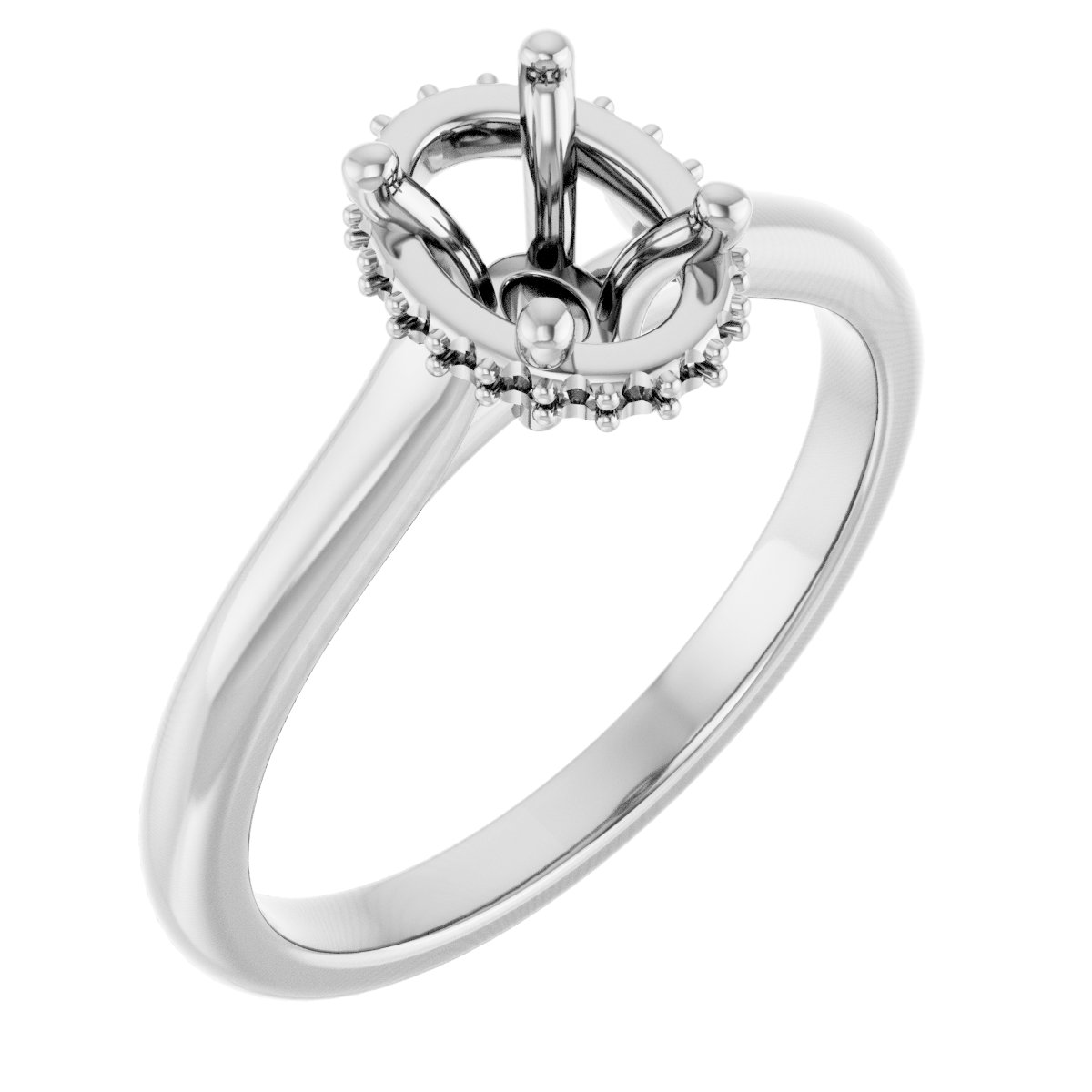Hidden Halo-Style Engagement Ring