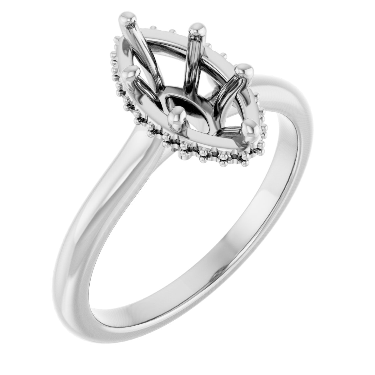 Hidden Halo-Style Engagement Ring