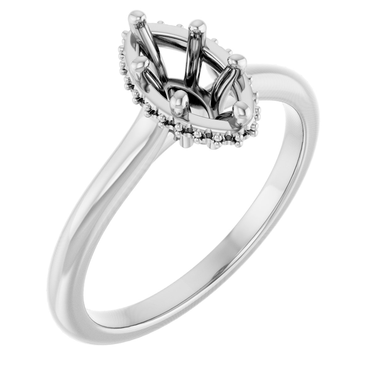 Hidden Halo-Style Engagement Ring