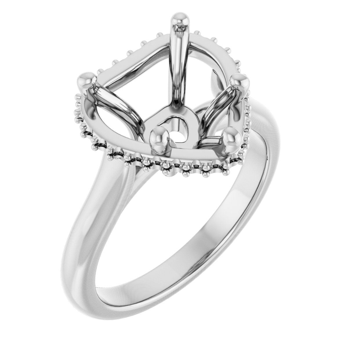 Hidden Halo-Style Engagement Ring