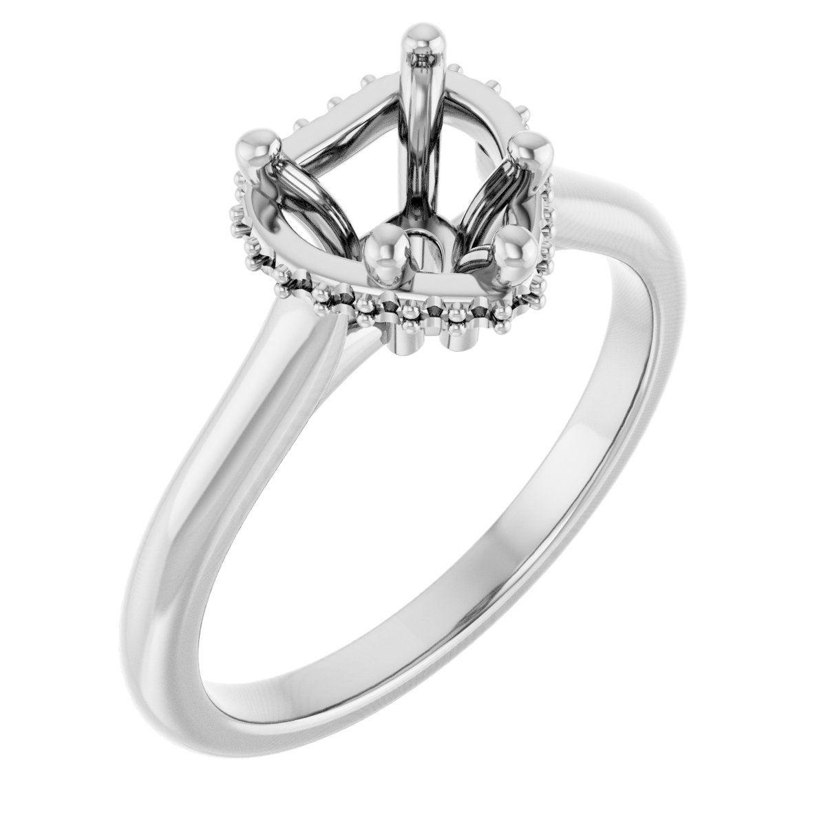 Hidden Halo-Style Engagement Ring
