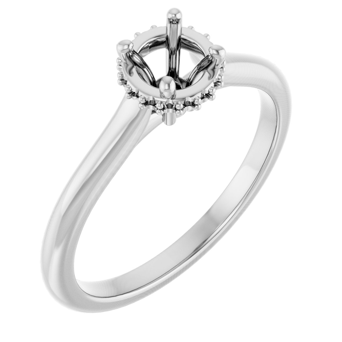 Hidden Halo-Style Engagement Ring
