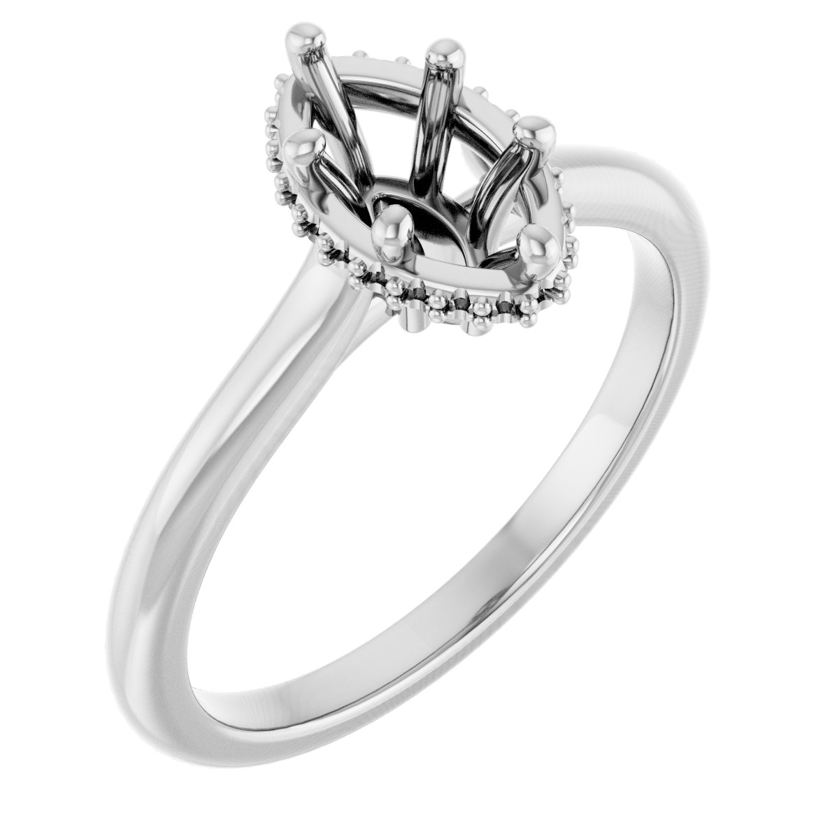 Hidden Halo-Style Engagement Ring