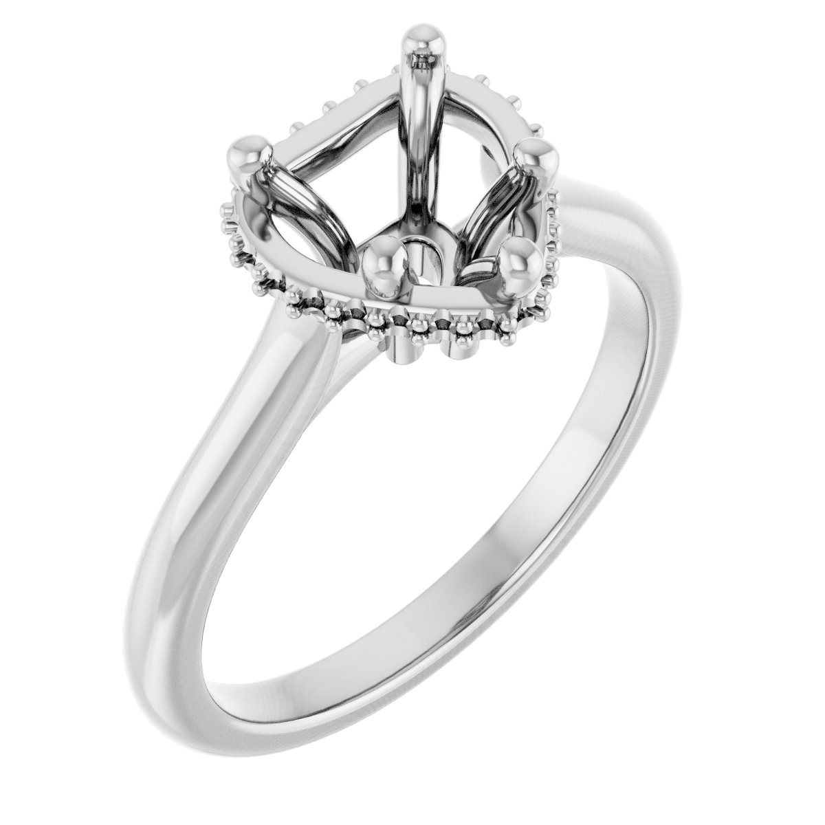 Hidden Halo-Style Engagement Ring
