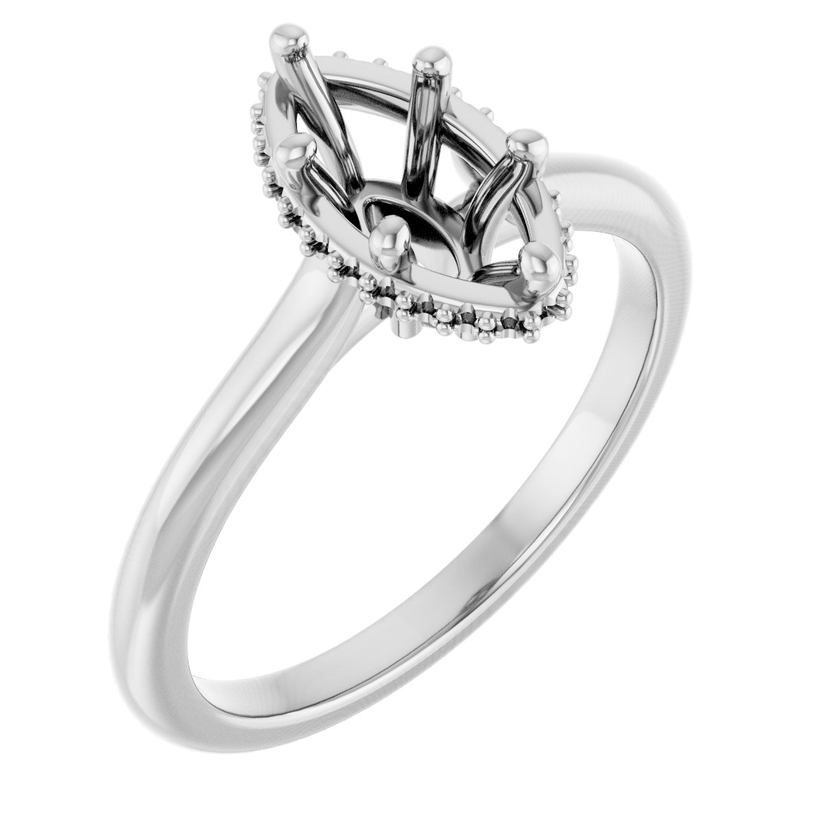 Hidden Halo-Style Engagement Ring
