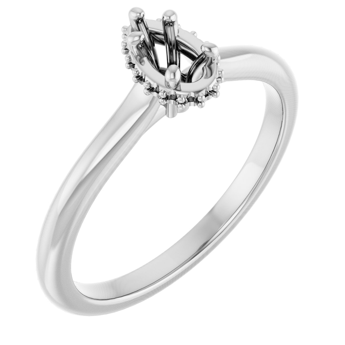 Hidden Halo-Style Engagement Ring